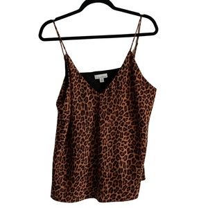 ALLISON JOY Leopard Print Camisole Size XL EVEREVE
